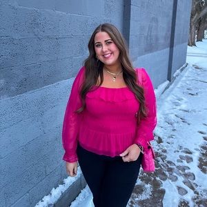 Hot Pink Blouse